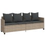 Set aus Gartensofas und Kissen 5 Stück synthetisches Rattan hellgrau von vidaXL, Gartensets - Ref: Foro24-3261550, Preis: 415...