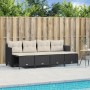 5-piece garden furniture set with black synthetic rattan cushions by vidaXL, Garden sets - Ref: Foro24-3261533, Price: 320,64...