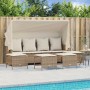 Garden sofa set with 5-piece synthetic rattan beige cushions by vidaXL, Garden sets - Ref: Foro24-3261567, Price: 396,73 €, D...