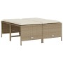 Set Gartensofas mit Kissen 5 Stück synthetisches Rattan beige von vidaXL, Gartensets - Ref: Foro24-3261567, Preis: 395,99 €, ...