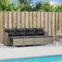 Garden sofa set and cushions 5 pieces light gray synthetic rattan by vidaXL, Garden sets - Ref: Foro24-3261538, Price: 330,99...