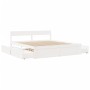 Estructura de cama cajones madera maciza pino blanco 180x200 cm de vidaXL, Camas y somieres - Ref: Foro24-3282340, Precio: 39...