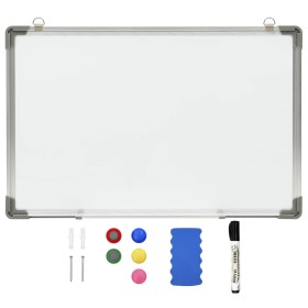 White steel magnetic dry erase board 50x35 cm by vidaXL, White boards - Ref: Foro24-146630, Price: 29,38 €, Discount: %