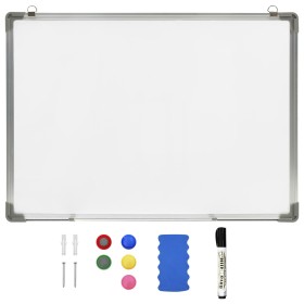 Magnetic dry erase board white steel 70x50 cm by vidaXL, White boards - Ref: Foro24-146632, Price: 35,62 €, Discount: %