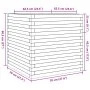 Solid Douglas Fir Wood Planter 70x70x68.5 cm by vidaXL, Pots and planters - Ref: Foro24-3282477, Price: 205,34 €, Discount: %