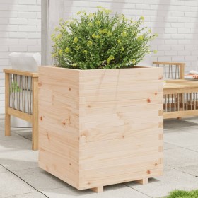 Solid pine wood planter 60x60x72.5 cm by vidaXL, Pots and planters - Ref: Foro24-3282579, Price: 181,03 €, Discount: %