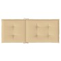 Kissen für Hochlehner, 4 Stück, Beige-Melange-Stoff, 120 x 50 x 4 cm von vidaXL, Kissen für Stühle und Sofas - Ref: Foro24-40...