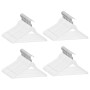 Set of 100 hard white wooden non-slip clothes hangers. by vidaXL, Hangers - Ref: Foro24-289916, Price: 117,78 €, Discount: %