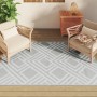 Gray PP outdoor rug 140x200 cm by vidaXL, Outdoor protectors - Ref: Foro24-368566, Price: 29,98 €, Discount: %