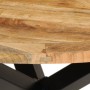 Dining table solid untreated mango wood Ø110x75 cm by vidaXL, Kitchen and dining tables - Ref: Foro24-358882, Price: 327,40 €...