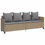 Garden sofa set with cushions 5 pieces beige synthetic rattan by vidaXL, Garden sets - Ref: Foro24-3261548, Price: 415,90 €, ...