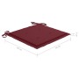 5-teiliges klappbares Outdoor-Essset mit Bambuskissen von vidaXL, Gartensets - Ref: Foro24-3063969, Preis: 256,99 €, Rabatt: %