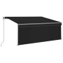 Toldo retráctil manual con persiana y LED antracita 3,5x2,5 m de vidaXL, Toldos - Ref: Foro24-3069404, Precio: 463,51 €, Desc...