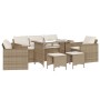 Garden sofa set with cushions 6 pieces beige synthetic rattan by vidaXL, Garden sets - Ref: Foro24-3213552, Price: 525,55 €, ...