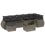 Gartensofa- und Kissenset 8-teilig aus grauem synthetischem Rattan von vidaXL, Gartensets - Ref: Foro24-3275150, Preis: 599,4...