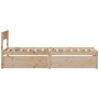 Estructura de cama con cajones madera maciza de pino 90x200 cm de vidaXL, Camas y somieres - Ref: Foro24-846792, Precio: 177,...