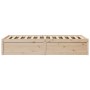 Estructura de cama madera maciza de pino 100x200 cm de vidaXL, Camas y somieres - Ref: Foro24-846828, Precio: 140,12 €, Descu...