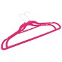 Set of 50 non-slip pink velvet clothes hangers by vidaXL, Hangers - Ref: Foro24-289924, Price: 32,99 €, Discount: %