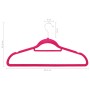 Set of 50 non-slip pink velvet clothes hangers by vidaXL, Hangers - Ref: Foro24-289924, Price: 32,99 €, Discount: %