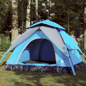 Igloo tent 3 people quick opening blue by vidaXL, tents - Ref: Foro24-4004178, Price: 80,99 €, Discount: %