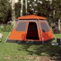 Iglu-Zelt 6 Personen schnell öffnend grau/orange von vidaXL, Zelte - Ref: Foro24-4004235, Preis: 221,28 €, Rabatt: %