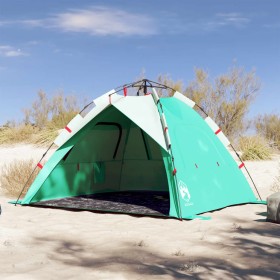 Beach tent 3 people waterproof quick opening green by vidaXL, tents - Ref: Foro24-4005315, Price: 72,99 €, Discount: %