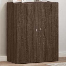 Brown oak engineered wood filing cabinet 60x32x77.5cm by vidaXL, Filing cabinets - Ref: Foro24-840771, Price: 66,99 €, Discou...