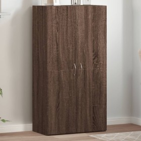 Brown oak engineered wood filing cabinet 60x32x115 cm by vidaXL, Filing cabinets - Ref: Foro24-840778, Price: 81,99 €, Discou...