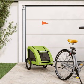 Pet Bicycle Trailer Iron Oxford Cloth Green by vidaXL, pet strollers - Ref: Foro24-93969, Price: 93,99 €, Discount: %