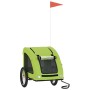 Pet Bicycle Trailer Iron Oxford Cloth Green by vidaXL, pet strollers - Ref: Foro24-93969, Price: 93,80 €, Discount: %