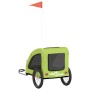 Pet Bicycle Trailer Iron Oxford Cloth Green by vidaXL, pet strollers - Ref: Foro24-93969, Price: 93,80 €, Discount: %