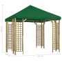 Cenador verde 3x3 m de vidaXL, Carpas y cenadores - Ref: Foro24-3054482, Precio: 404,99 €, Descuento: %