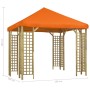 Orangefarbener Pavillon 3x3 m von vidaXL, Zelte und Pavillons - Ref: Foro24-3054483, Preis: 411,99 €, Rabatt: %