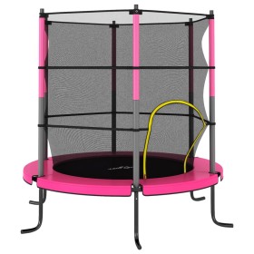 Cama elástica con red de seguridad redonda azul 140x160 cm de vidaXL, Trampolín - Ref: Foro24-92955, Precio: 116,05 €, Descue...