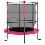 Cama elástica con red de seguridad redonda azul 140x160 cm de vidaXL, Trampolín - Ref: Foro24-92955, Precio: 120,18 €, Descue...