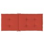 Cojines silla respaldo alto 6 uds tela rojo melange 120x50x4 cm de vidaXL, Cojines para sillas y sofás - Ref: Foro24-4002432,...