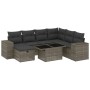 Garden sofa and cushion set 8 pieces gray synthetic rattan by vidaXL, Garden sets - Ref: Foro24-3275320, Price: 608,57 €, Dis...