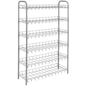 Metaltex 6-level Shoe Rack in silver gray by Metaltex, Shoe racks and shoe organizers - Ref: Foro24-430406, Price: 67,14 €, D...