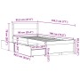 Estructura de cama con cajones madera maciza pino 90x190 cm de vidaXL, Camas y somieres - Ref: Foro24-846804, Precio: 173,99 ...