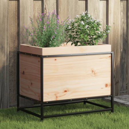 Solid pine wood planter 60x40x50 cm by vidaXL, Pots and planters - Ref: Foro24-847023, Price: 54,91 €, Discount: %