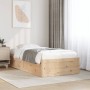 Solid pine wood bed frame 75x190 cm by vidaXL, Beds and slatted bases - Ref: Foro24-846846, Price: 115,68 €, Discount: %