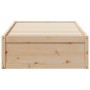 Solid pine wood bed frame 75x190 cm by vidaXL, Beds and slatted bases - Ref: Foro24-846846, Price: 115,68 €, Discount: %