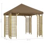 Taupegrauer Pavillon 3x3 m von vidaXL, Zelte und Pavillons - Ref: Foro24-3054486, Preis: 408,99 €, Rabatt: %