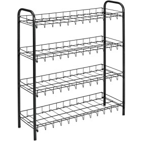 Metaltex 4-level Shoe Rack in black by Metaltex, Shoe racks and shoe organizers - Ref: Foro24-430404, Price: 35,99 €, Discoun...