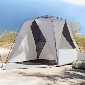 Beach tent 4 people waterproof quick opening gray by vidaXL, tents - Ref: Foro24-4005307, Price: 105,99 €, Discount: %