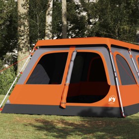 Igloo tent 8 people quick opening grey/orange by vidaXL, tents - Ref: Foro24-4004238, Price: 351,99 €, Discount: %