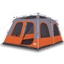 Igloo tent 8 people quick opening grey/orange by vidaXL, tents - Ref: Foro24-4004238, Price: 351,99 €, Discount: %