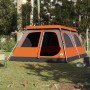 Igloo tent 8 people quick opening grey/orange by vidaXL, tents - Ref: Foro24-4004238, Price: 351,99 €, Discount: %