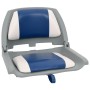 Set of 4 folding boat seats with white and blue cushion by vidaXL, Sailboats - Ref: Foro24-272241, Price: 160,86 €, Discount: %