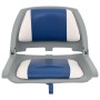 Set asientos plegables para barco 4 uds con cojín blanco y azul de vidaXL, Veleros - Ref: Foro24-272241, Precio: 160,86 €, De...